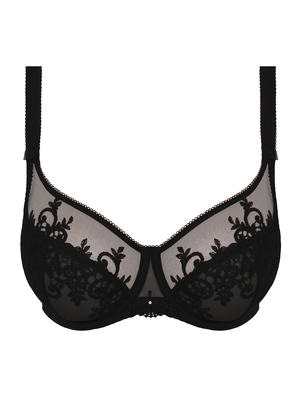 Soutien-gorge Corbeille Empreinte Noir